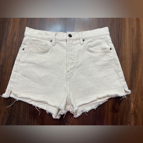 Veronica Beard Timmi Cutoff Shorts Size 30 / 10 Ecru High Rise Designer Summer - Picture 3 of 16
